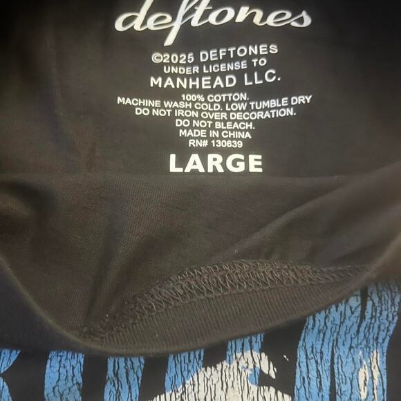 Brand New Urban Outfitters Deftones Around The Fur Muscle Tee Crop Size Large - Picture 2 of 2